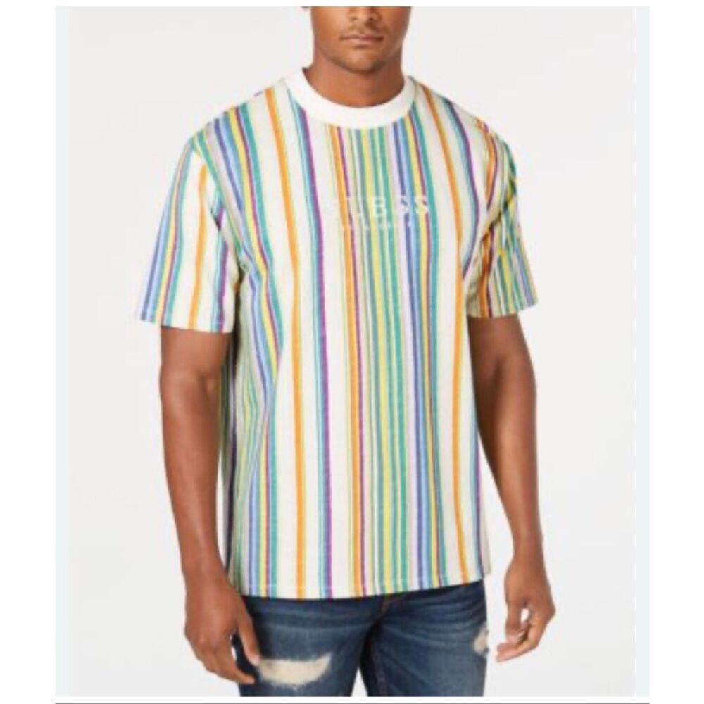 Guess Originals Men’s Large Striped Cotton Shirt